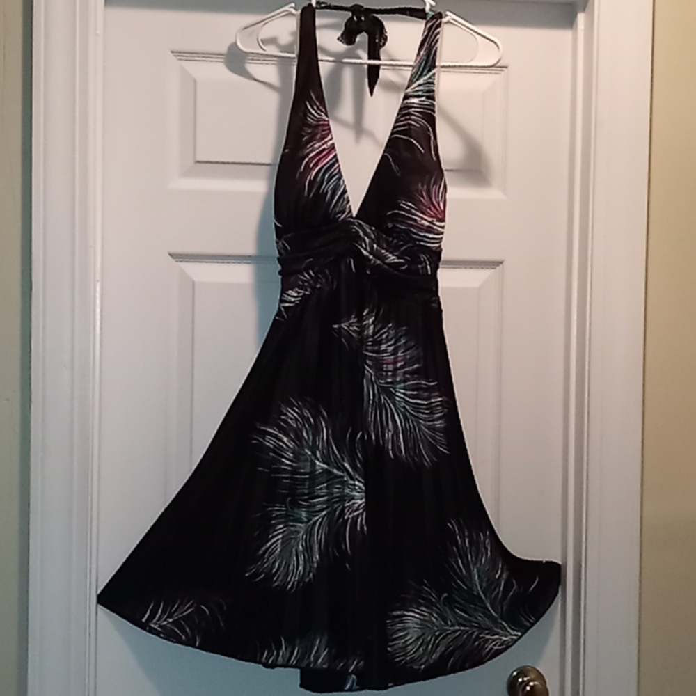 Low cut halter dress